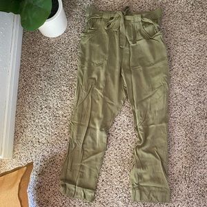 Olive Green Relaxed Pants
